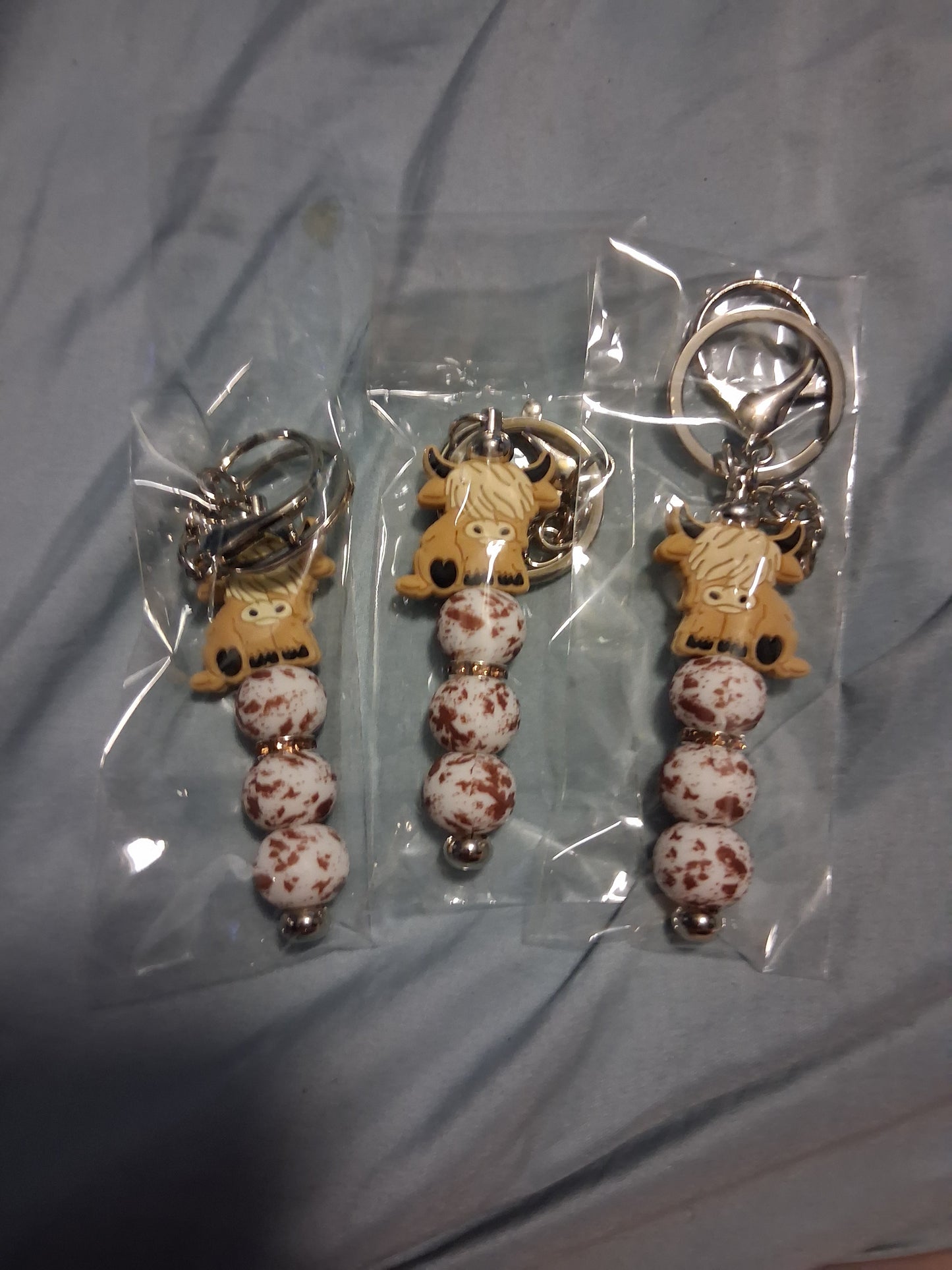 Light brown cow Keychain