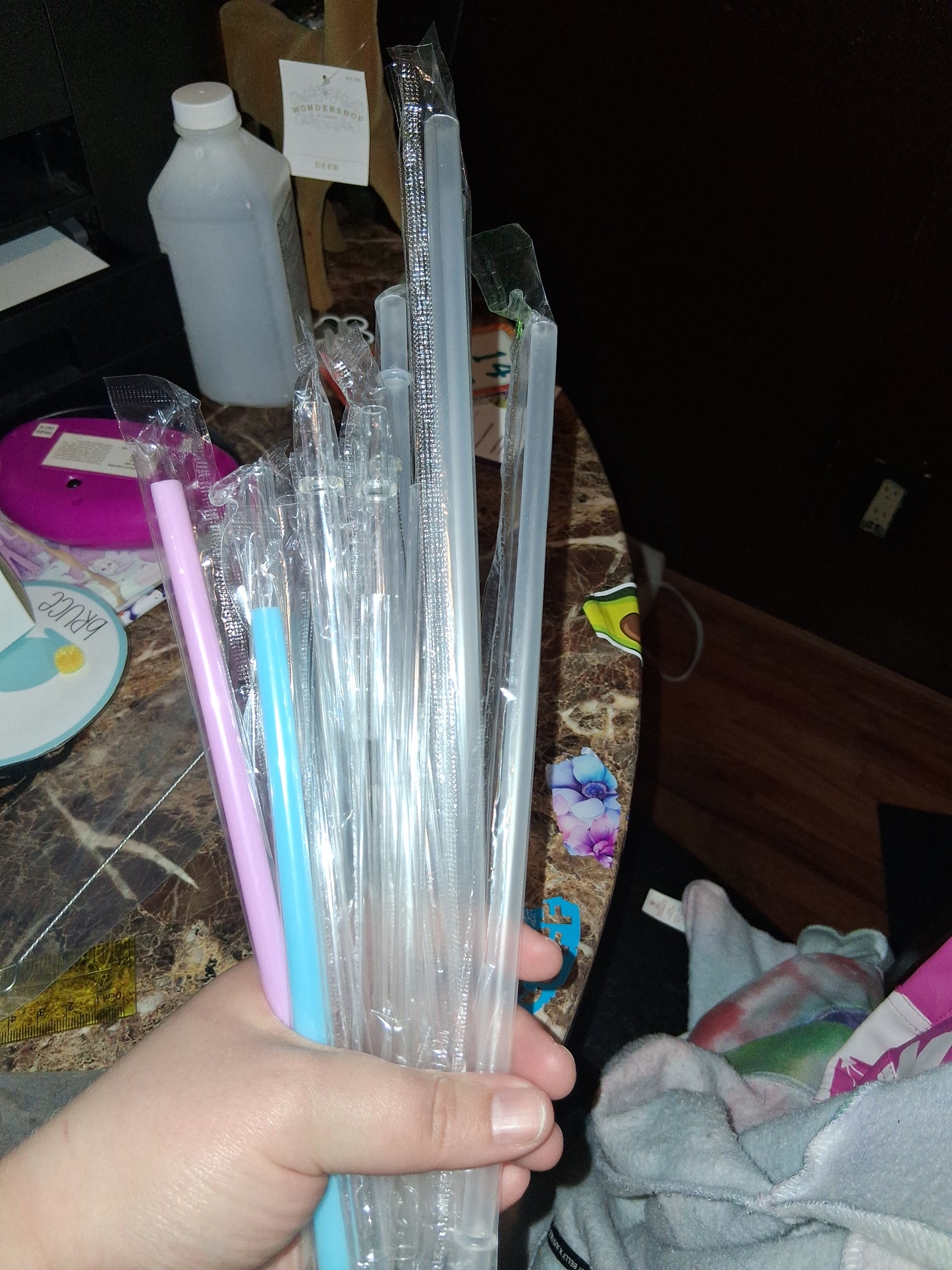 Extra plastic straws
