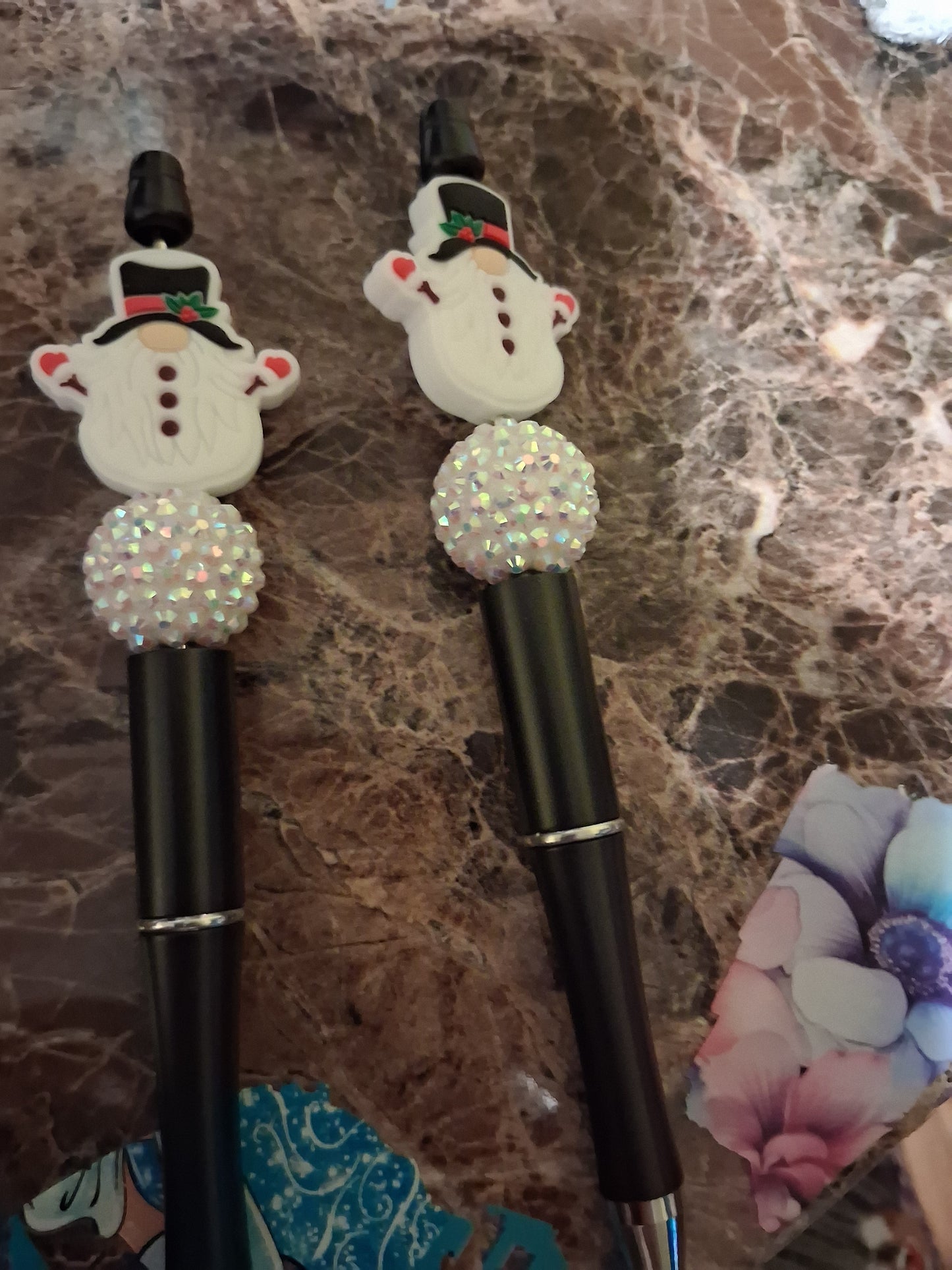 Snowman gnome pens