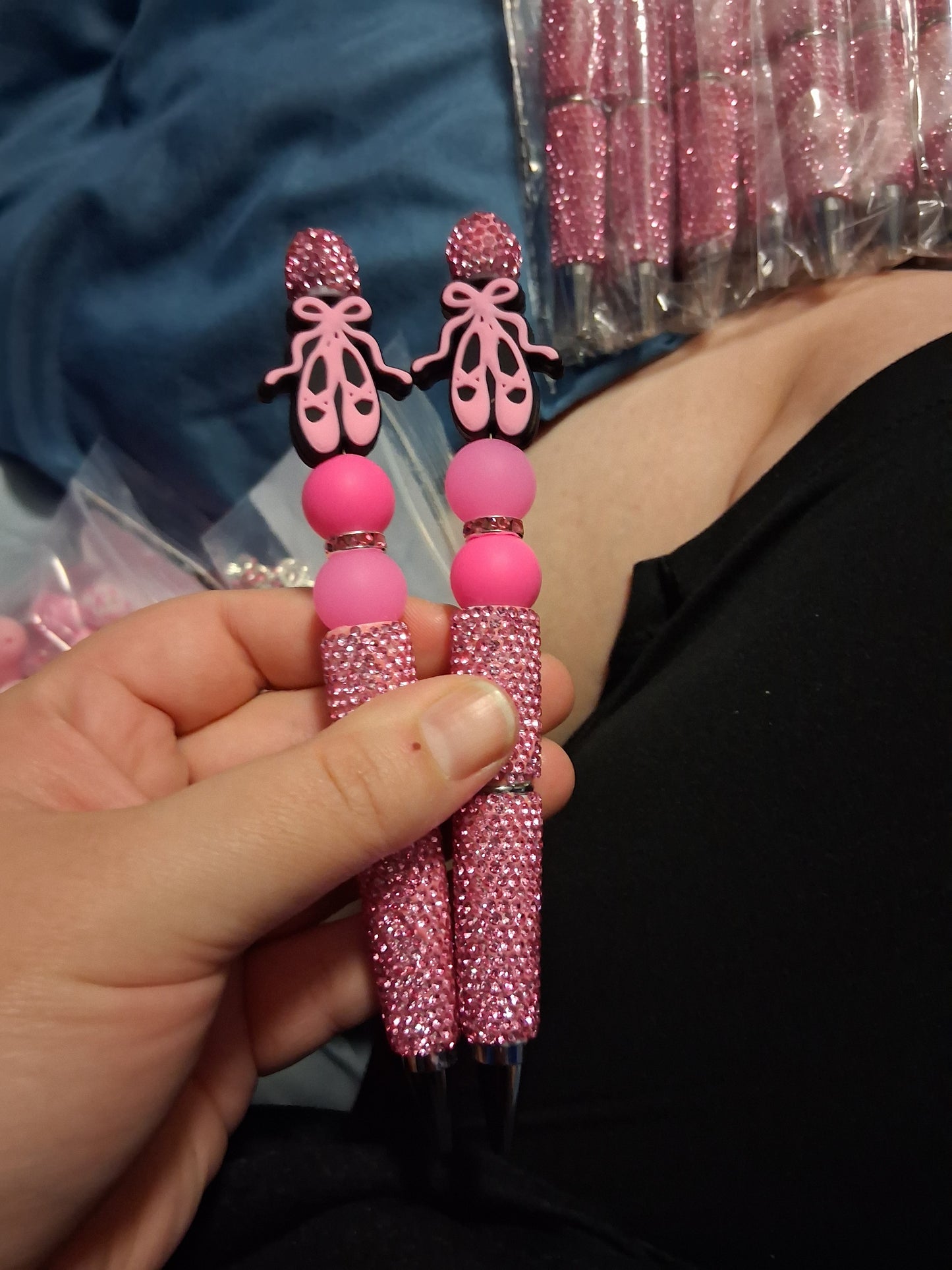 Pink Dance shoes pen