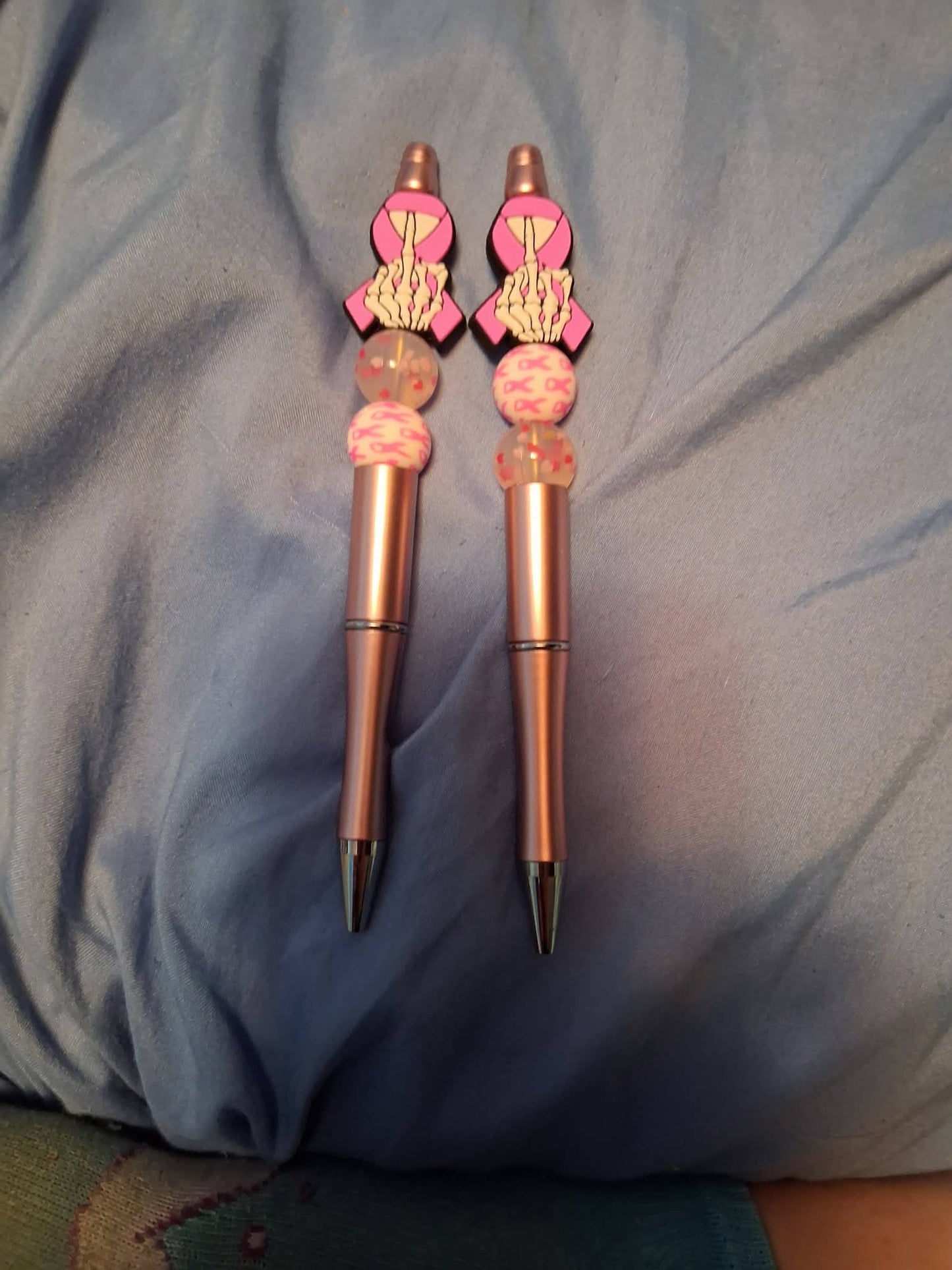 Light pink breast cancer pen