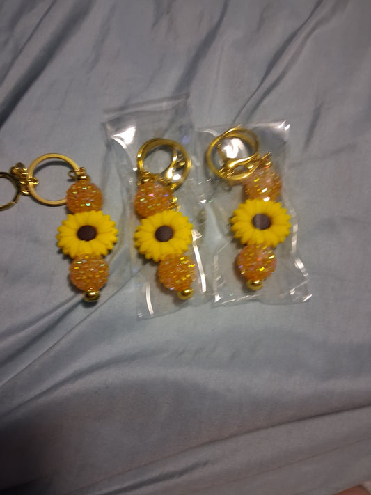 Sunflower Keychain