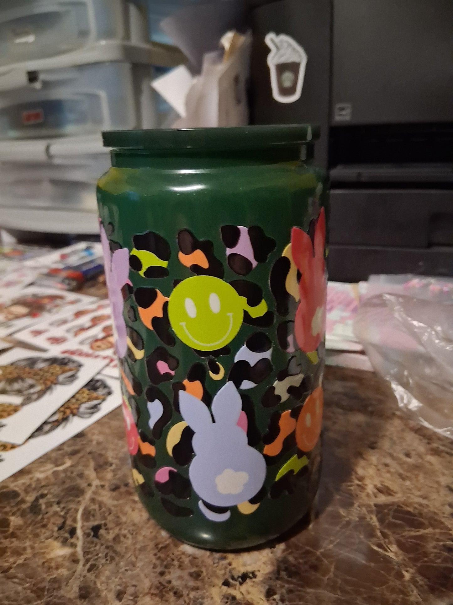 Easter glass cup