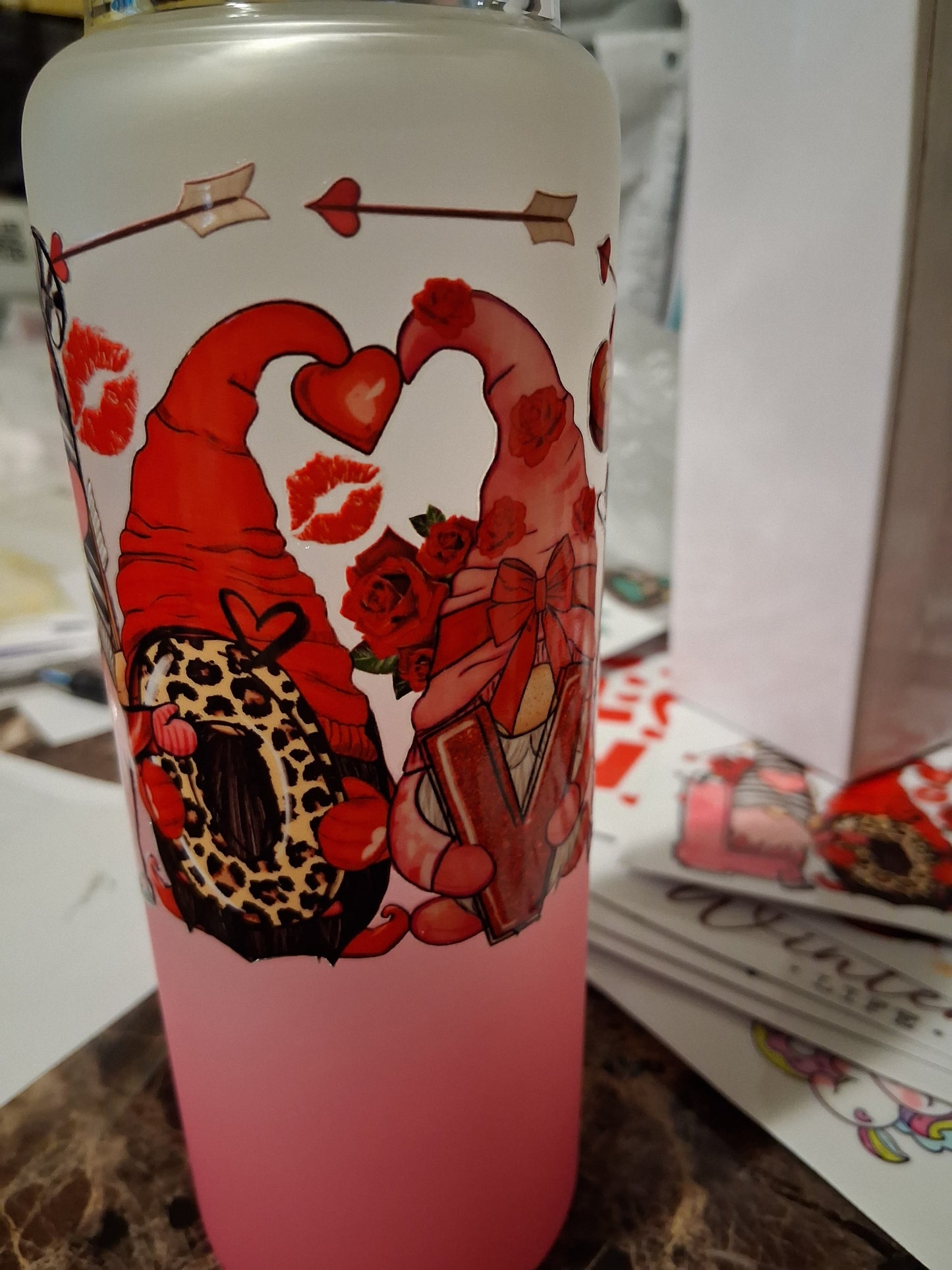 16 oz gnome love tumbler