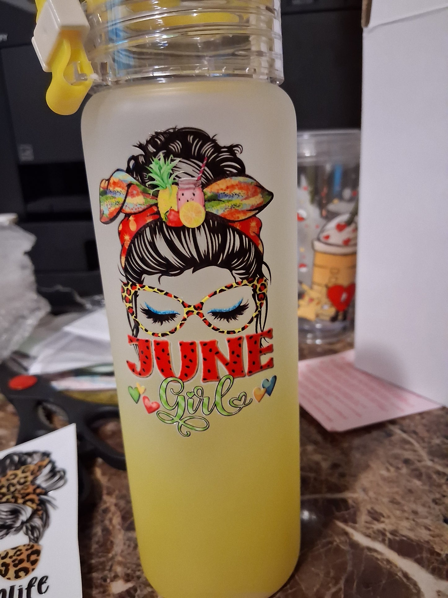 16 oz June girl tumbler