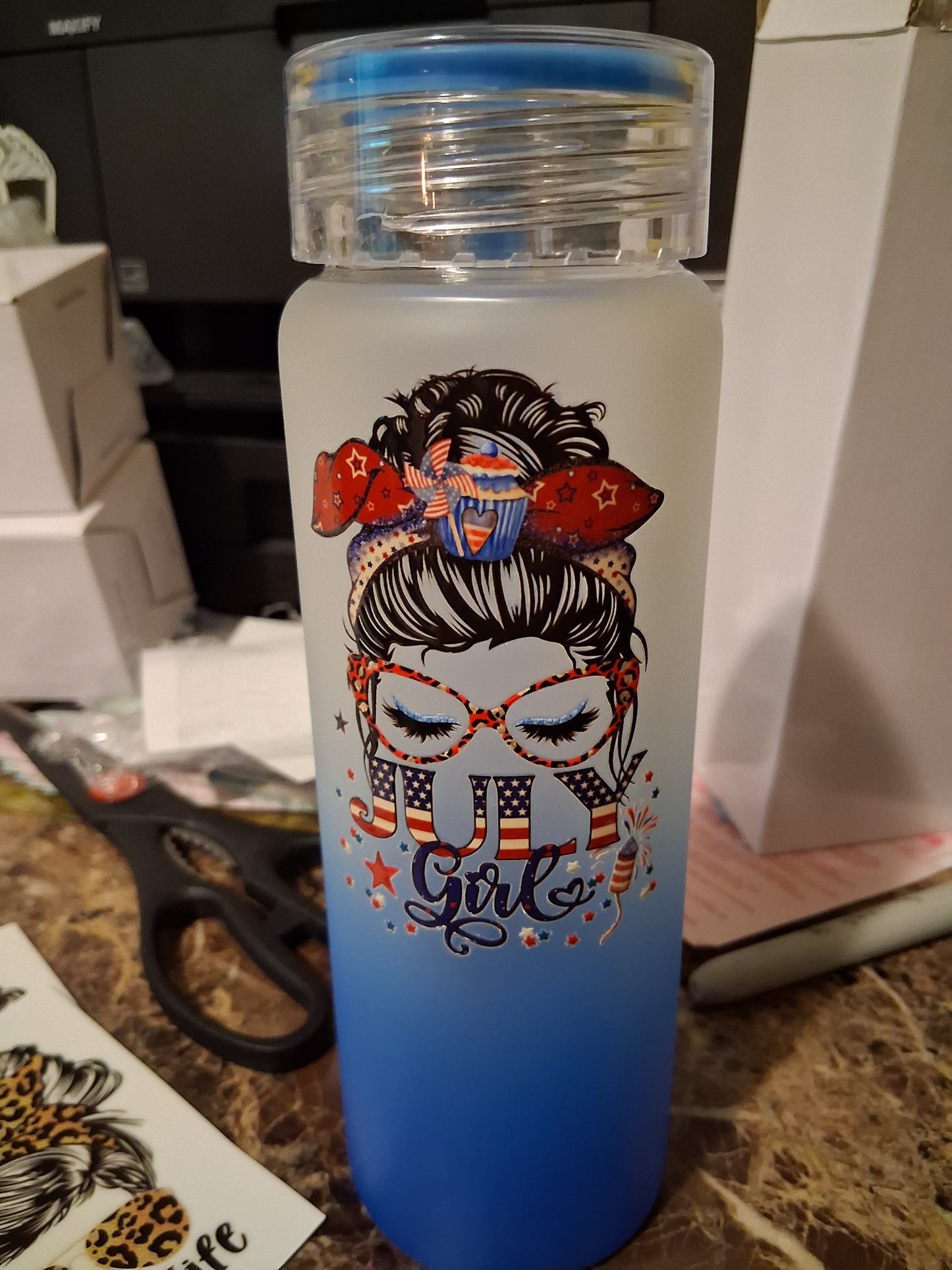 16 oz July girl tumbler