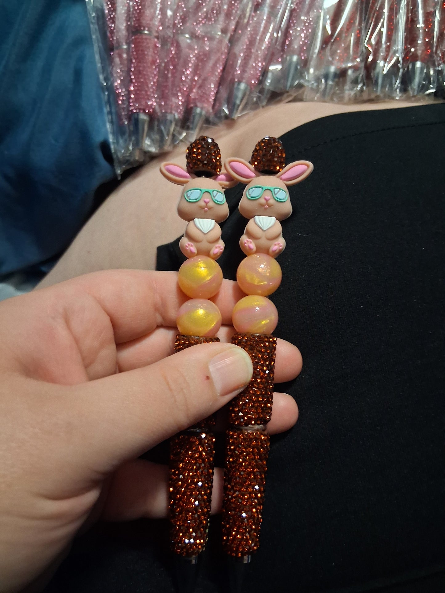 Brown bunny pen